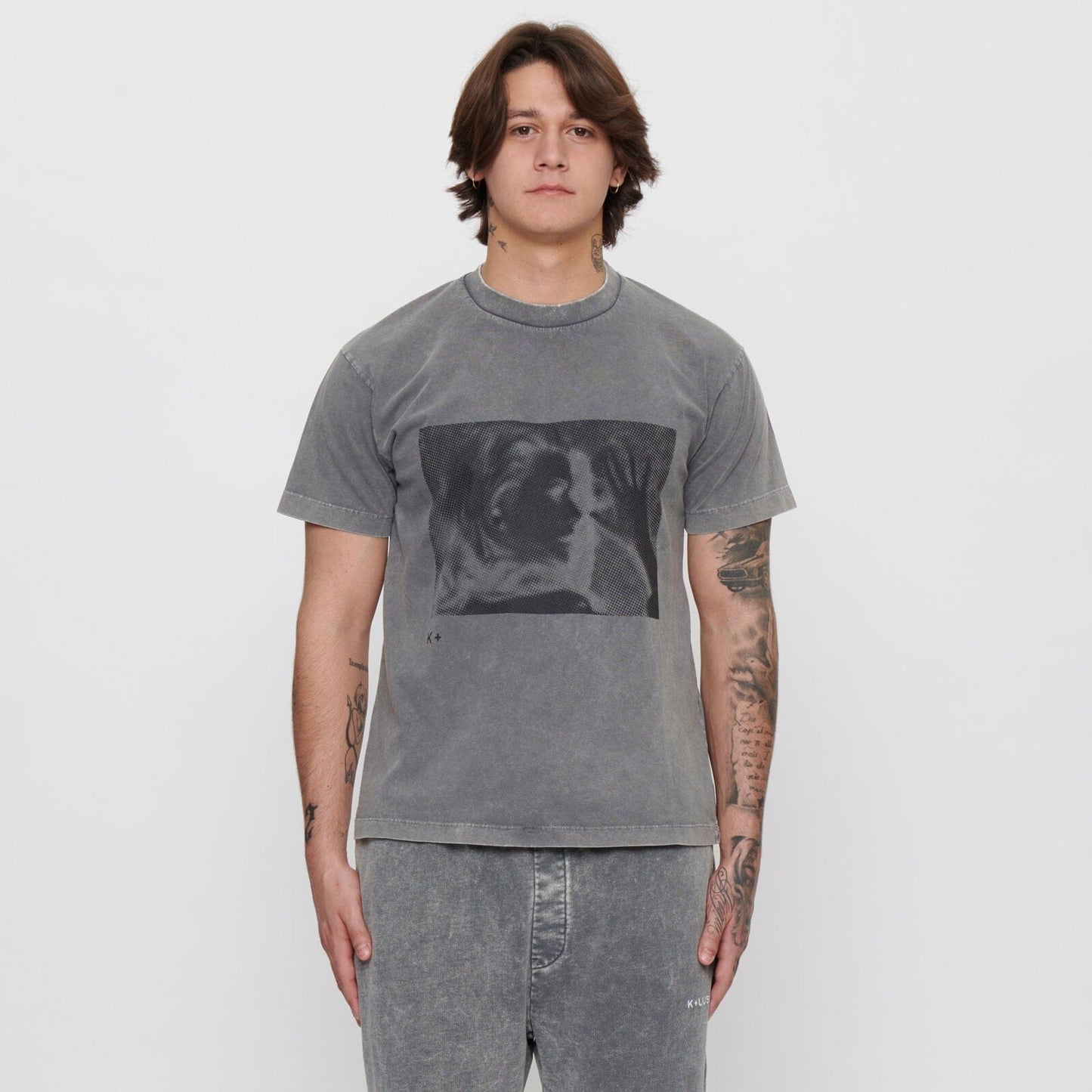 ZADIGO / GREY T-shirt K+Lusha XS Old Grey