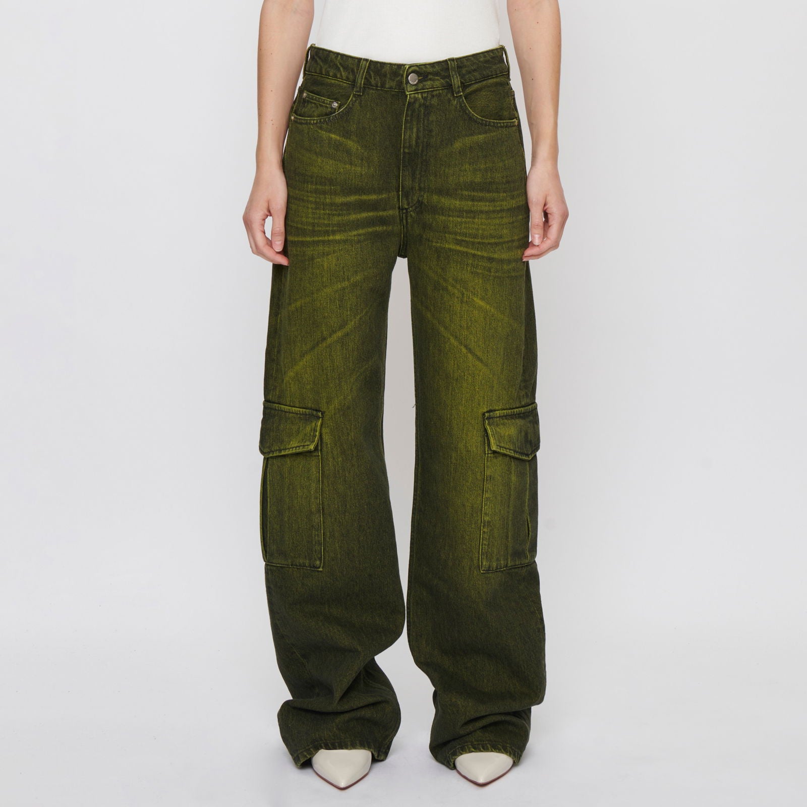 EPINETEO / GREEN MARBLED - Jeans - K+LUSHA