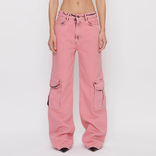 EPINETEO / PINK MARBLED - Jeans - K+LUSHA